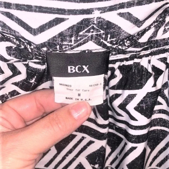 BCX Flounced Aztec print summer skirt M - Picture 2 of 3